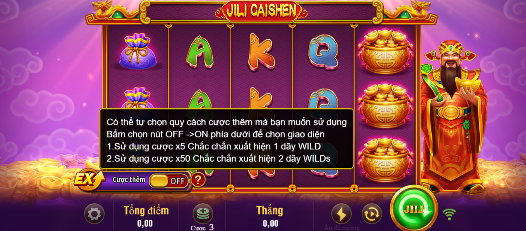 Nổ hũ Caishen tại Xoso66 với tỷ lệ RTP trên 98%